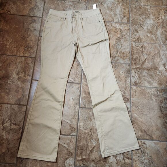Junior Size 11 Pants Lot – Mudd Capris + NOBO Bootcut, Beige & Denim - Picture 3 of 14